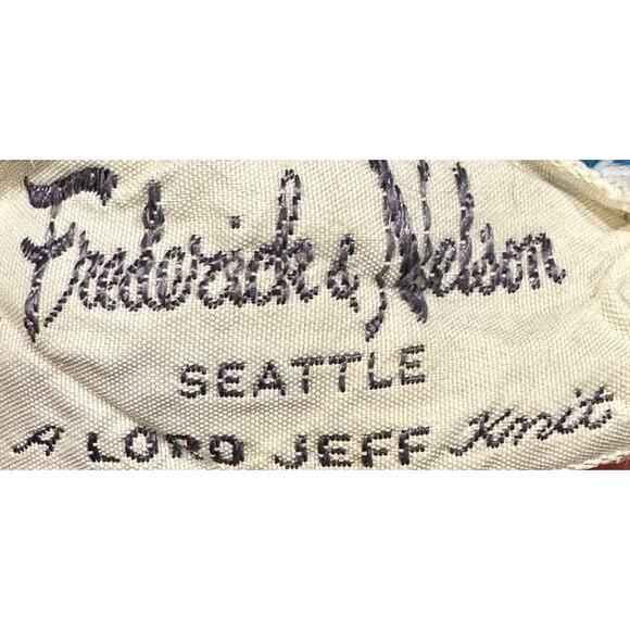 Frederick Nelson Sweater Women Size M Blue V Neck Pullover Lambs Wool STAINS - Picture 4 of 9